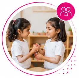 Children learning and creating together
